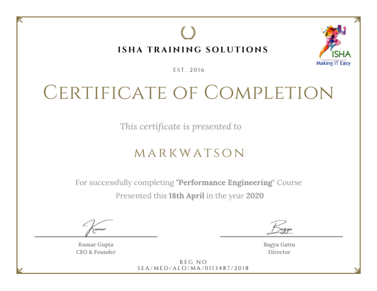 Performance Engineering | Isha