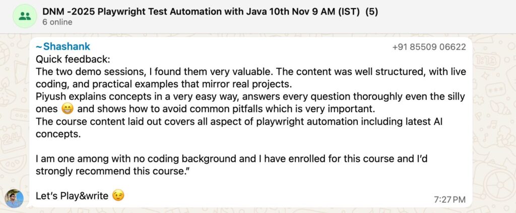 AI Powered Automation Testing training with Playwright JavaScript ...